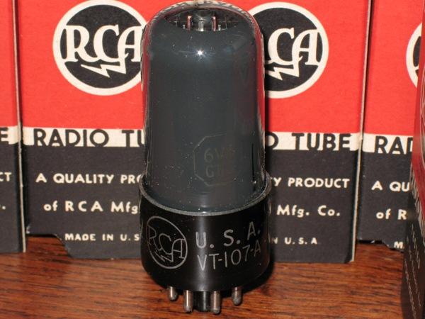 NOS RCA 6V6GT VT-107A Blackplate (Singles and Matched Pairs) | KCA