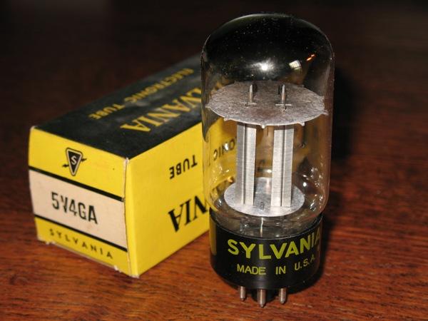 NOS Sylvania 5V4GA | KCA NOS Tubes & Amplifier Repair